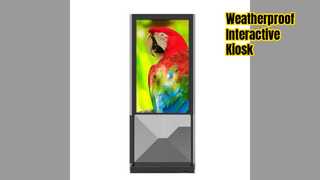 Trạm ki-ốt ngoài trời an toàn Màn hình cảm ứng 55 inch