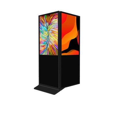 Đường sàn hai mặt Digital Signage thương mại màn hình kỹ thuật số 4K 55 inch