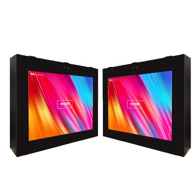 Không thấm nước 21,5 Inch bên ngoài tường gắn Digital Signage 1500nits màn hình ngang