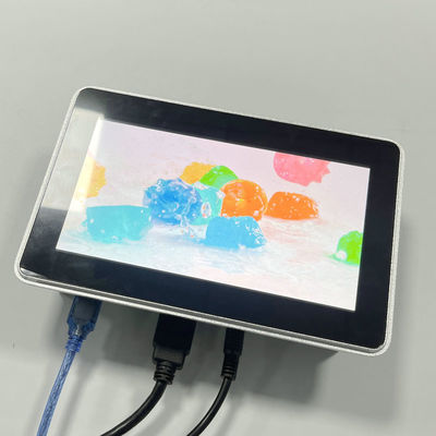 7-inch 1000nits màn hình rộng ngoài trời công nghiệp nhúng nhiệt độ rộng G + G Capacitive 10-điểm màn hình cảm ứng