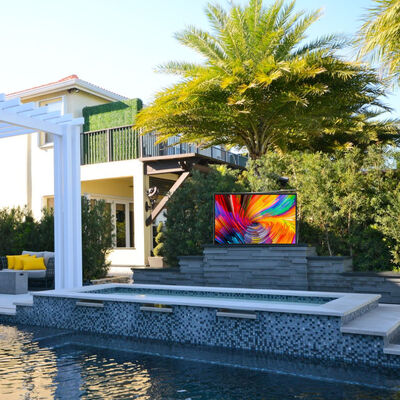 Màn hình quảng cáo LCD ngoài trời 55 inch với độ sáng 3000 nits, chống nước IP67 và kính chống chói