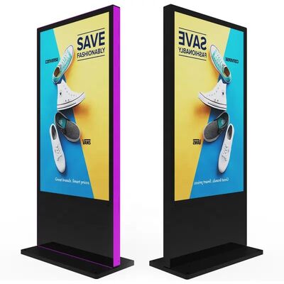Kiosk quảng cáo ngoài trời Digital Signage LCD với độ sáng 2000-3000 Nits IP65 chống nước và 32-98 inch