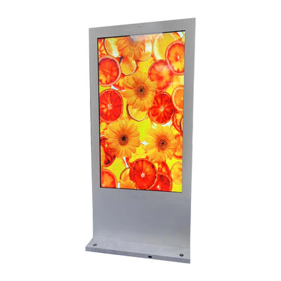 75 inch Độ sáng cao 3000cd / m2 IP65 chống nước ngoài Digital Signage LCD Kiosk quảng cáo